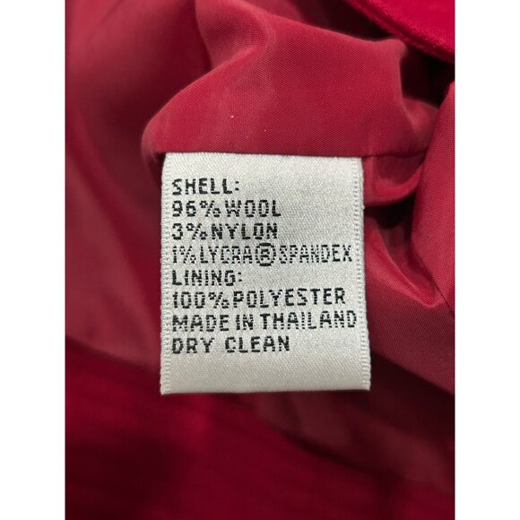 Talbots Womens Wool Blend Military Style Jacket Button Front Size 4 Petite - Picture 6 of 9